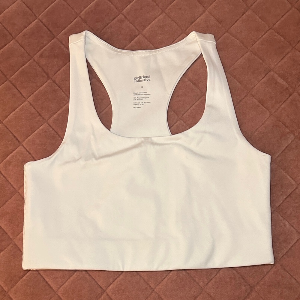 Girlfriend Collective Ivory Paloma Sports Bra Small